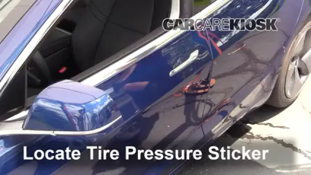 2018 Tesla 3 Electric Tires & Wheels Check Tire Pressure
